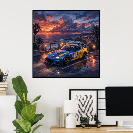 Honda S2000 Toercar Poster