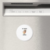 hondegeest-dierlijk wit magneet (Insitu (Vaatwasser))
