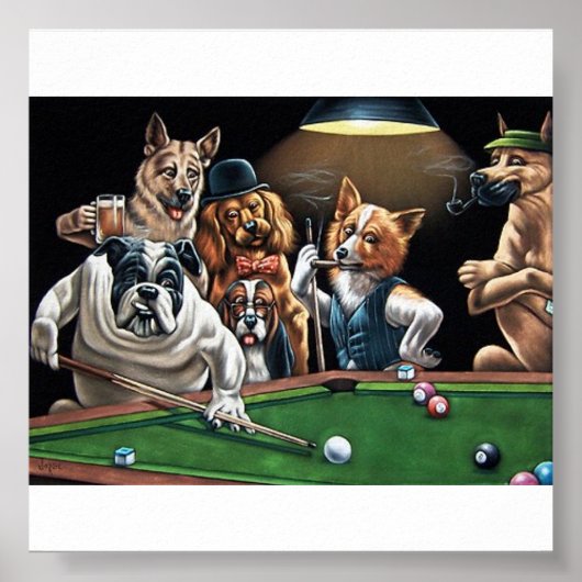 honden%20play%20poker22 poster (Voorkant)