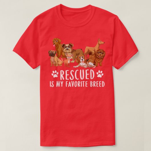 Honden 365 gered is Mijn favoriete Hondenliefhebbe T-shirt (Design voorkant)
