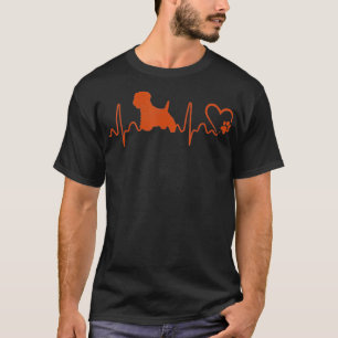 Honden 365 Heartbeat Westie Dog Animal Rescue T-shirt