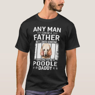 Honden 365 poedel hond papa vaders dag voor mannen t-shirt