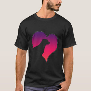 Honden 365 Rottweiler Hond Roze Hart Liefde Gift V T-shirt