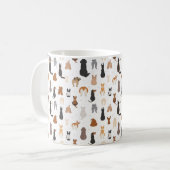 Honden achterin zitten koffiemok (Voorkant links)