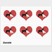 Honden adoptie reddingsboksticker plein vierkante sticker (Vel)
