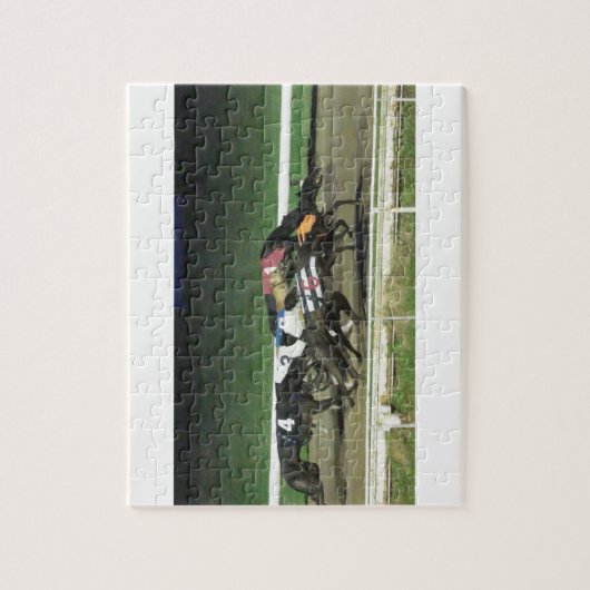 Honden afbeelding met windhonden legpuzzel (Verticaal)