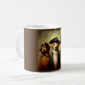 Honden als drie musketiers koffiemok (Voorkant links)