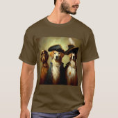 Honden als drie musketiers t-shirt (Voorkant)