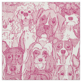 honden aplenty cherry parel stof