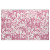 honden aplenty cherry parel stof (Fat Quarter)
