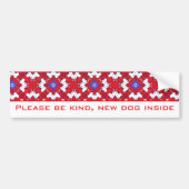Honden autosticker bumpersticker (Voorkant)