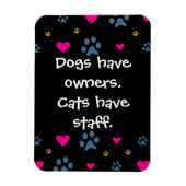 Honden beschikken over personeel in eigenaarscatte magneet (Verticaal)