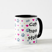 Honden beschikken over personeel in eigenaarscatte mok (Voorkant rechts)