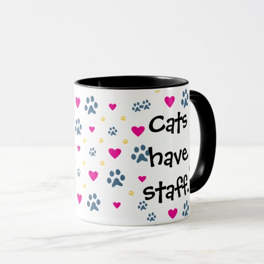 Honden beschikken over personeel in eigenaarscatte mok (Voorkant rechts)