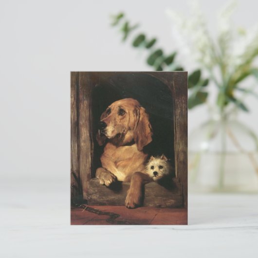  Honden Beste vrienden Briefkaart (Staand voorkant)