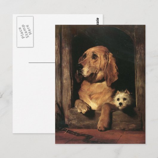  Honden Beste vrienden Briefkaart (Voorkant / Achterkant)