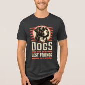 Honden beste vrienden Tri-Blend shirt (Voorkant)