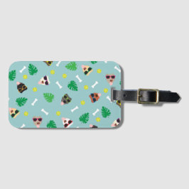 Honden bij vaccinatie bagagelabel