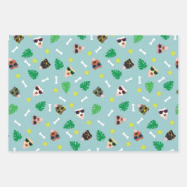 Honden bij vaccinatie inpakpapier vel