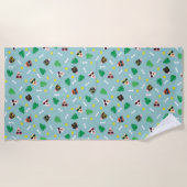 Honden bij vaccinatie strandlaken (Voorkant)