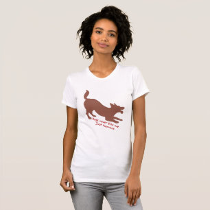 Honden bijten me nooit, alleen mensen t-shirt