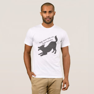 Honden bijten me nooit, alleen mensen t-shirt