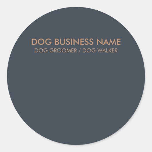 Honden Bloem Print Ronde Sticker (Voorkant)