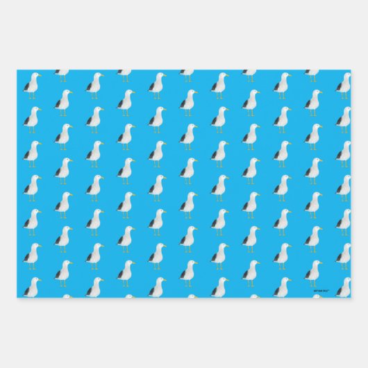 Honden, bloemen, zeegaand, set van 3-cadeaubonen inpakpapier vel (Voorkant 3)