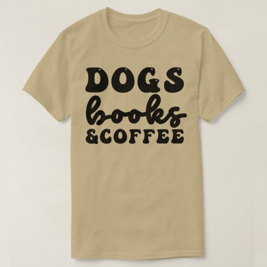 Honden Boeken en koffie 7 T-shirt (Design voorkant)