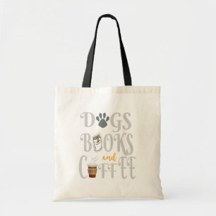 Honden boeken en koffie tote bag