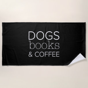 Honden Boeken Koffie Boekenwurm Hondenmoeder Strandlaken