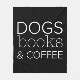 Honden Boeken Koffie Boekworm Hond Mam Fleece Deken