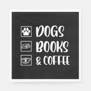 Honden Boeken Koffie Grappige Hond Servet
