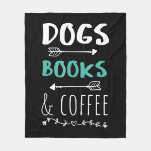 Honden Boeken Koffie Weekend Dierenvriend Fleece Deken
