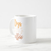 Honden, boeken, koffieontwerp koffiemok (Voorkant links)