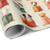 Honden boekenclub cadeaupapier (Rol Hoek)