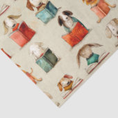 Honden boekenclub tissuepapier (Detail)