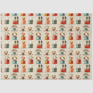 Honden boekenclub tissuepapier