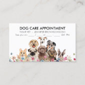 Honden Boho Chic Afspraak Visitekaartje (Voorkant)