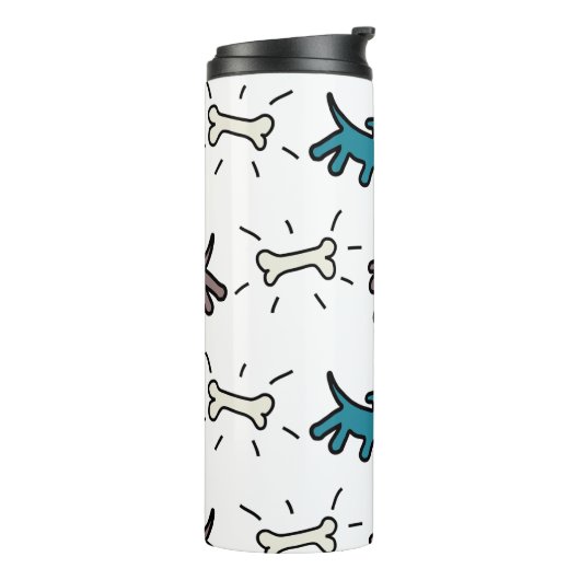 Honden Botten EG Graffiti Style Thermal Trumbler Thermosbeker (Gedraaid links)