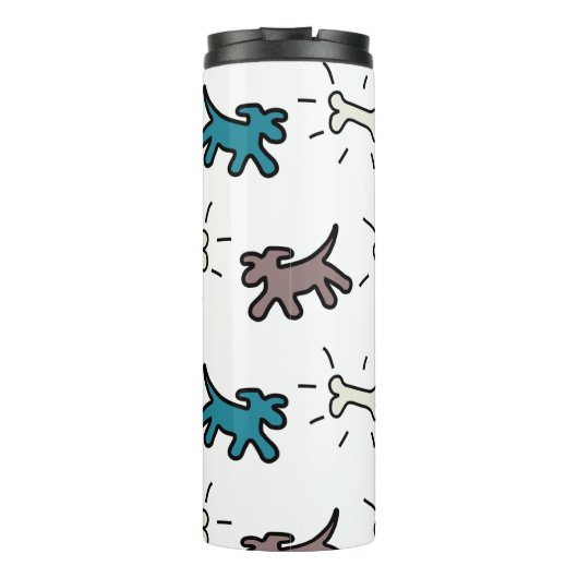 Honden Botten EG Graffiti Style Thermal Trumbler Thermosbeker (Achterkant)