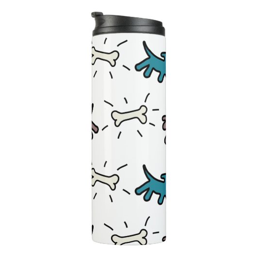 Honden Botten EG Graffiti Style Thermal Trumbler Thermosbeker (Geroteerd rechts)