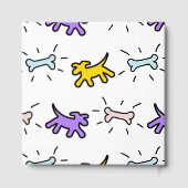 Honden Botten Graffiti stijl Kinderen Birthday Gue Gastenboek (Achterkant)