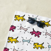 Honden Botten RY Graffiti Stijl Naam Strandlaken (In situ)