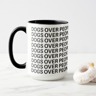 Honden Boven Mensen Grappige Hond Liefhebber Mok