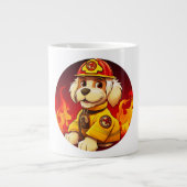 Honden Brandweerman Grote Koffiekop (Voorkant)