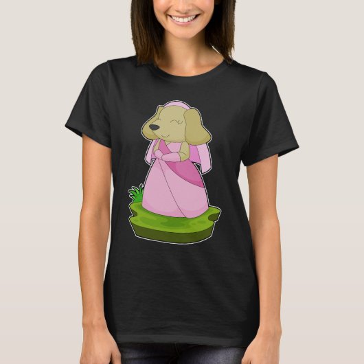 Honden Bruid Sluier Trouwen T-shirt (Voorkant)