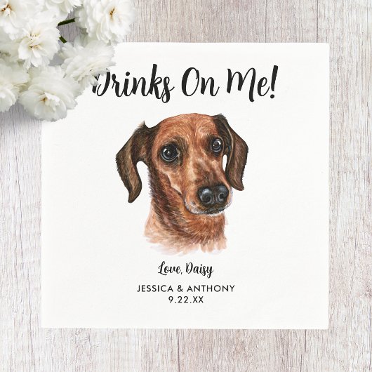 Honden Bruiloft Cocktail Servetjes Servet