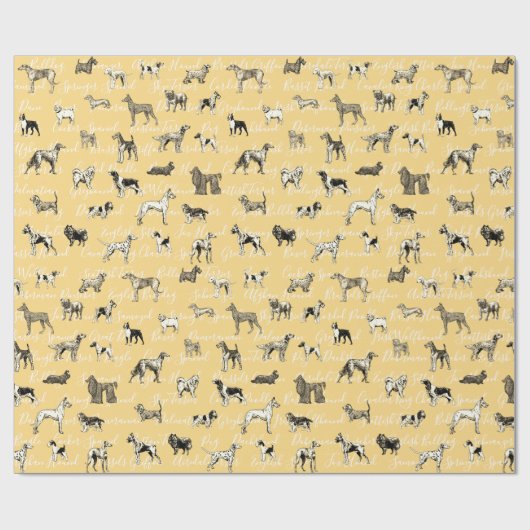 honden cadeaupapier (Vlak)