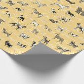  honden cadeaupapier (Hoek)